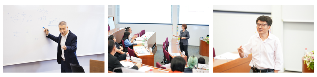 三位教授上课拼图