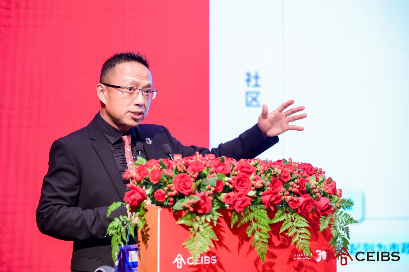 恺邻集团董事长、中欧校友顾晓青(HEMBA2018)发表主题演讲