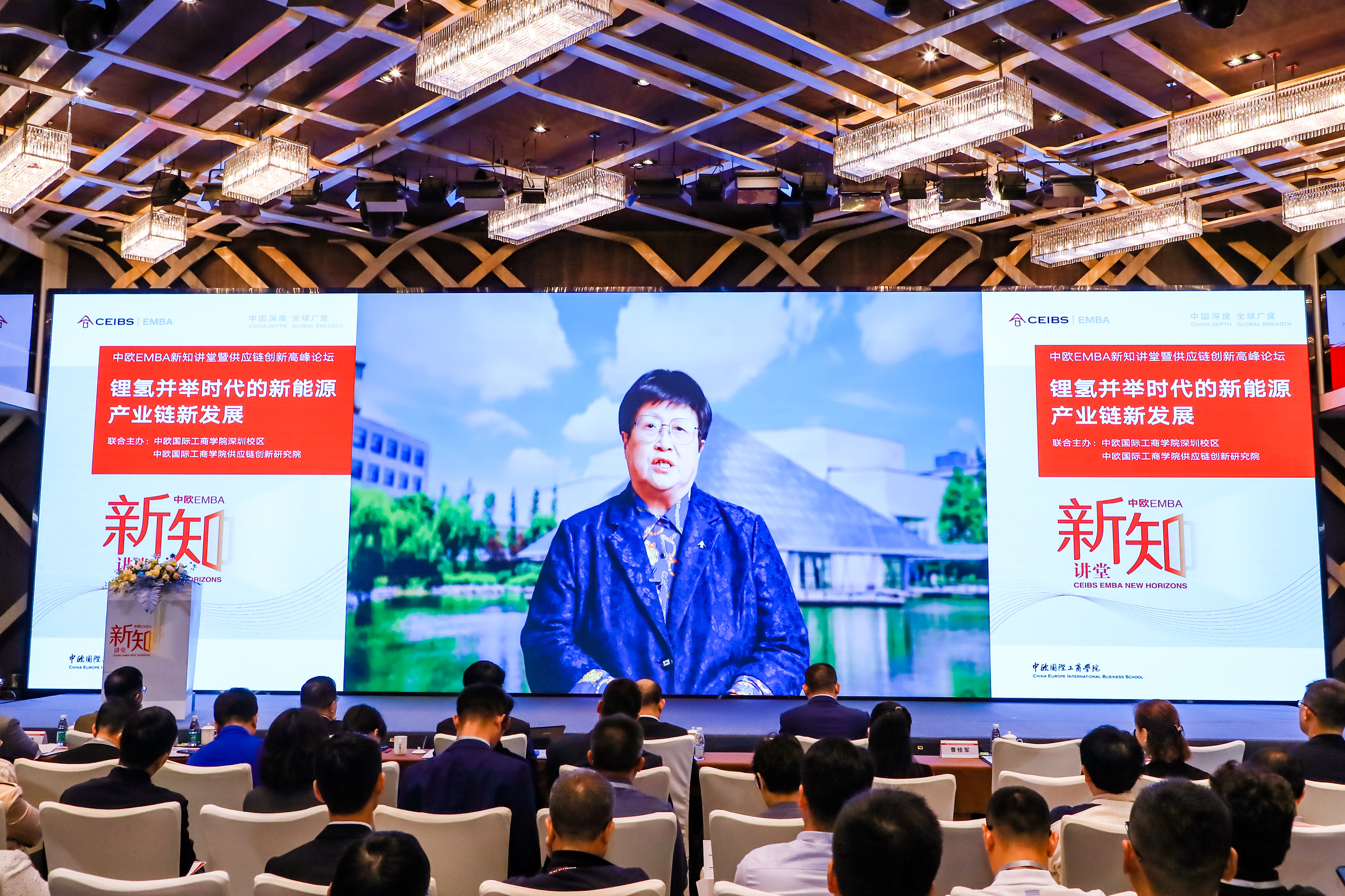 中欧国际工商学院院长、横店集团管理学教席教授汪泓在线上致辞