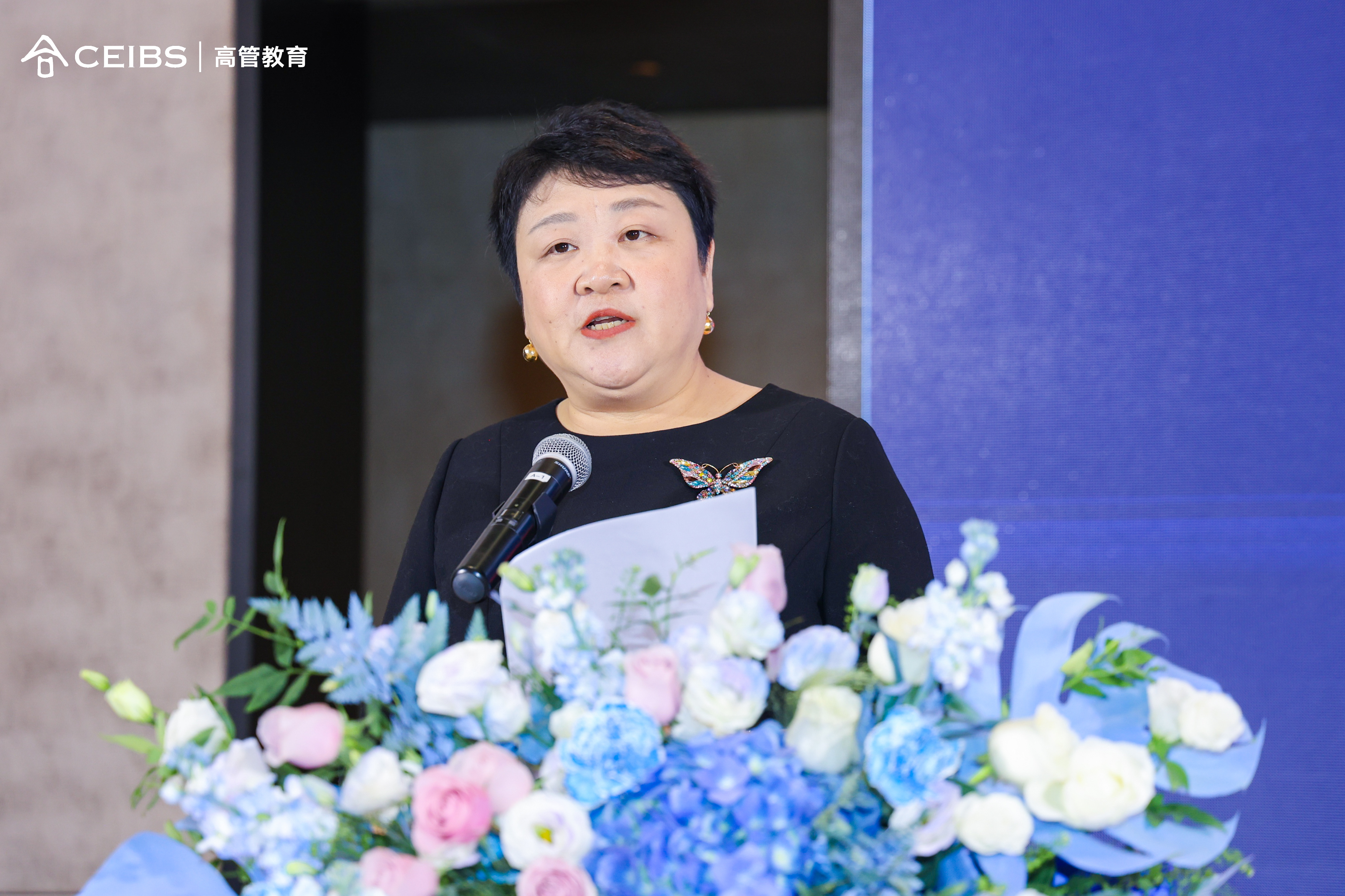 中欧高管教育课程部行政主任李剑青致辞