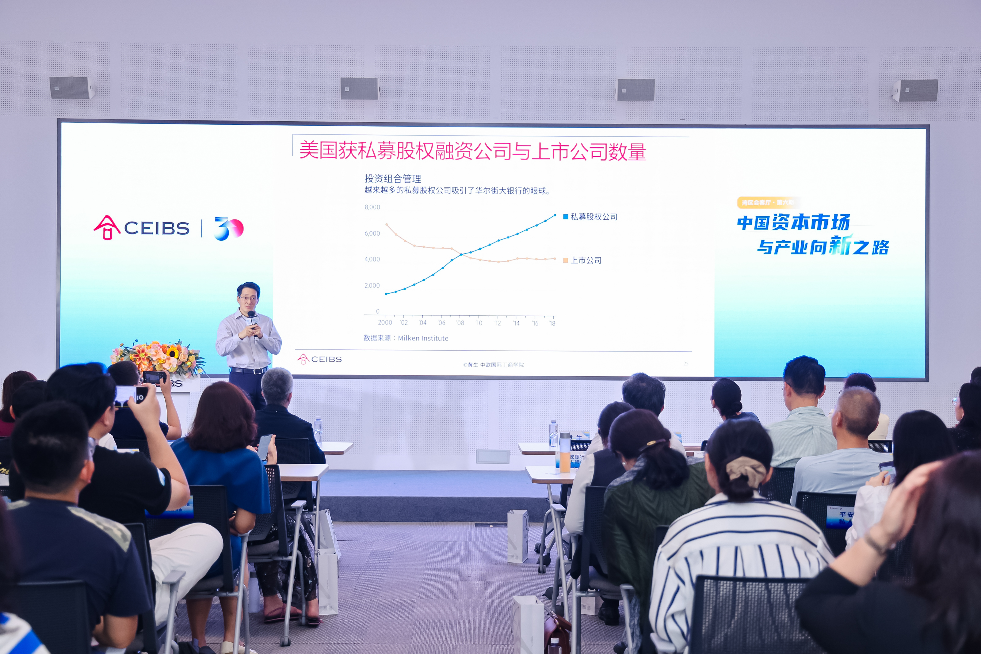   中欧金融学教授黄生发表题为“新质生产力视角下大湾区企业的资本市场之路”的演讲