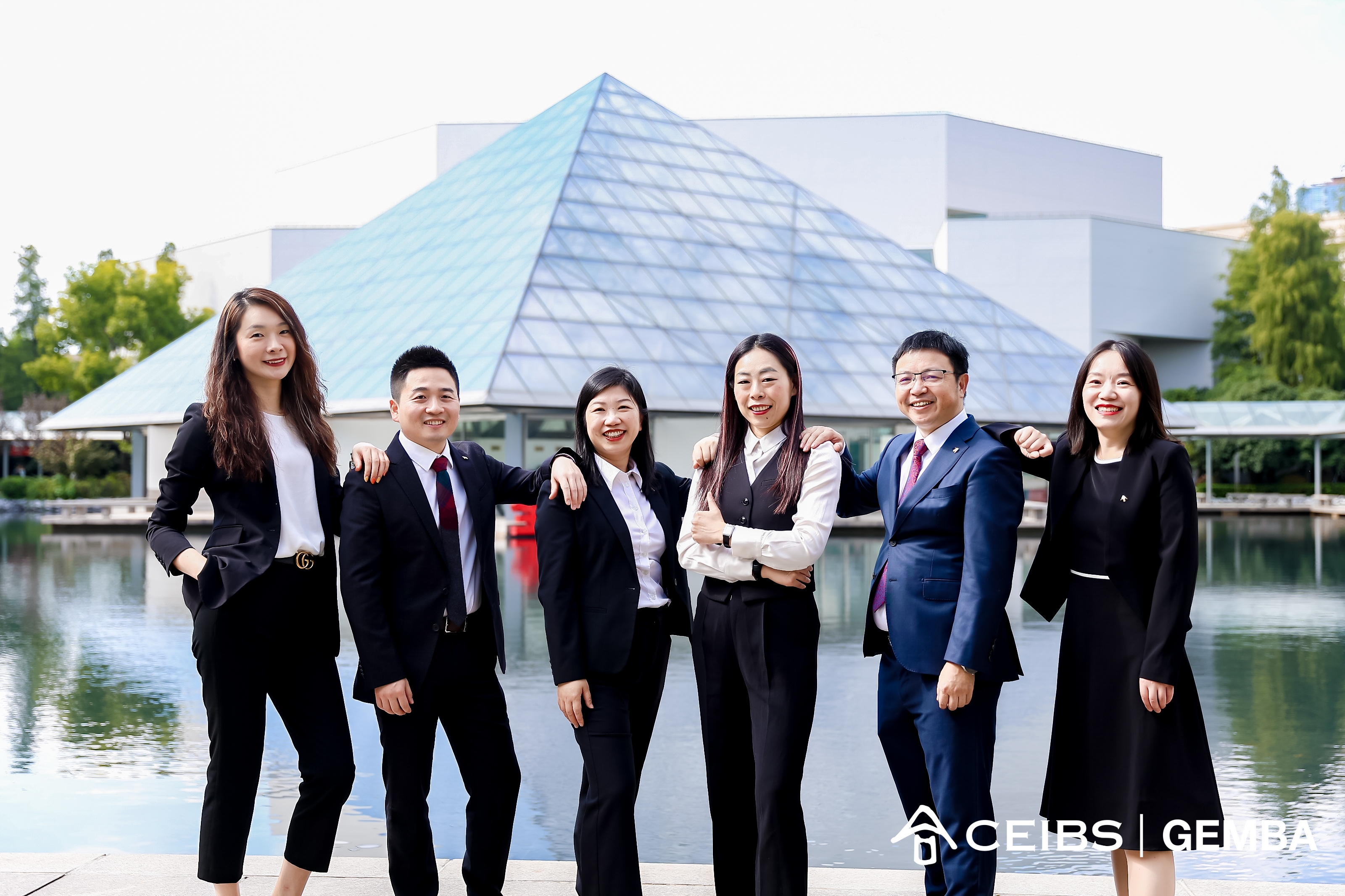 Mike Chen with his capstone project team